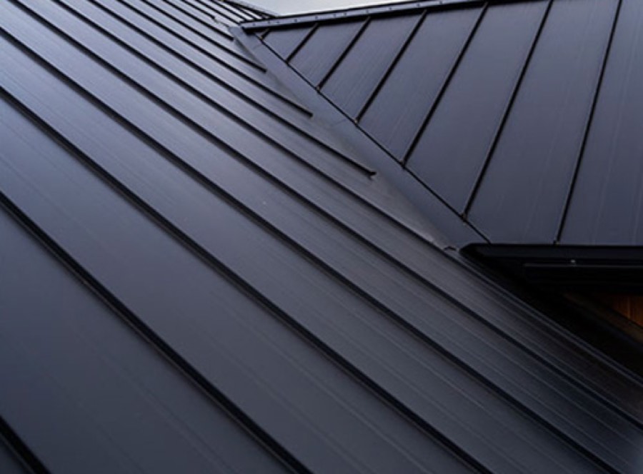 Standing seam roofline detail